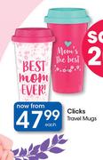 Clicks Travel Mugs-Each