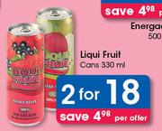Liqui Fruit Cans-2x330ml Per Offer