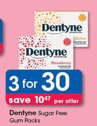 Dentyne Sugar Free Gums Packs-For 3 Per Offer