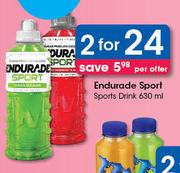 Endurade Sport Sports Drink-2x630ml Per Offer