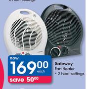 Safeway Fan Heater 2 Heat Settings-Each