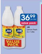 Jik Lemon Fresh-2x1Ltr Per Offer