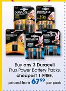 Duracell Plus Power Battery Packs-Per Pack