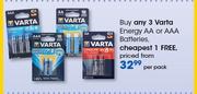 Varta Energy AA Or AAA Batteries-Per Pack