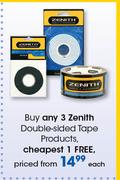 Zenith Double Sided Tape Products-Each