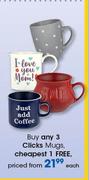 Clicks Mugs-Each