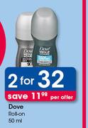 Dove Roll On-2 x 50ml