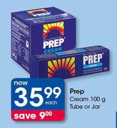 Prep Cream Tube Or Jar-100g Each