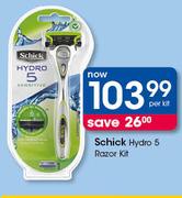 Schick Hydro 5 Razor Kit-Per Kit