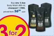  Axe Body Wash-400ml Each