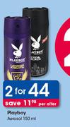 Playboy Aerosol-2 x 150ml
