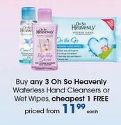 Oh So Heavenly Waterless Hand Cleansers Or Wet Wipes-Each