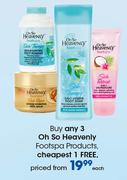Oh So Heavenly Footspa Products-Each