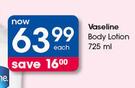 Vaseline Body Lotion-725ml Each