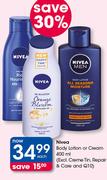Nivea Body Lotion Or Cream(Excl. Creme Tin, Repair & Care And Q10)-400ml