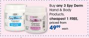Epy Derm Hand & Body Products-Each