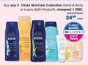 Clicks Skin Care Collection Hand & Body Or Luxury Bath Products-Each