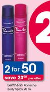 Lentheric Panache Body Spray-2 x 90ml