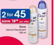 Dove Aerosol Deodorant-2 x 150ml