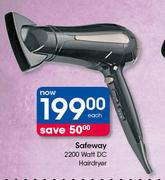 Safeway 2200 Watt DC Hairdryer-Each