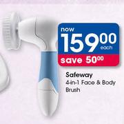 Safeway 4 In 1 Face & Body Brush-Each