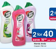 Handy Andy Cream-2X750ml Per Offer