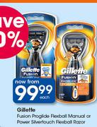 Gillete Fusion Proglide Flexiball Manual Or Power Silvertouch Flexball Razar-Each