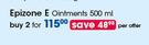 Epizone E Ointments-2 x 500ml