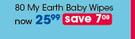 Clicks 80 My Earth Baby Wipes-Per Pack