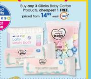 Clicks Baby Cotton Products-Each