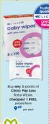 Clicks Pay Less Baby Wipes-Per Pack