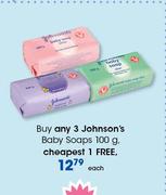 ohnson's Baby Soaps-100g Each