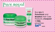 Pure Royal & Brazilian Hair Care Products-Each
