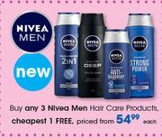Nivea Men Hair Care Products-Each