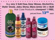 Sofn'Free, Easy Waves, Sta Sof Fro,Stylin,Dredz,Jabu Stone,Mera Amba Oil, BLM Hair Care Product-Each