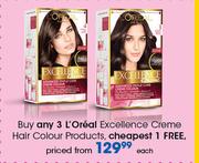 L'Oreal Excellence Creme Hair Colour Products-Each
