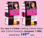 L'Oreal Casting Creme Gloss Hair Colour Products-Each