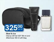 Steel & Ice Intence Gift Set EDT 100ml & Aftershave 100ml With Bag-Per Set