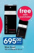 Silver Scent 100ml Intence & 30ml-Per Set