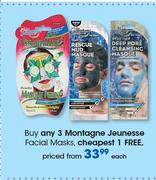 Montagne Jeunesse Facial Masks-Each