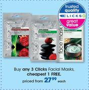 Clicks Facial Masks-Each