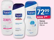 Sanex Body Wash-750ml Each