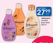 Johnson's Vita-Rich Body Wash-250ml Each
