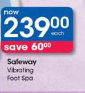 Safeway Vibrating Foot Spa-Each