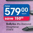 BaByliss Ipro Diamond Straightener ST387E-Each