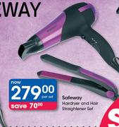 Safeway Hairdryer And Hair Straightener Set-Per Set