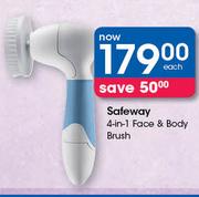 Safeway 4-In-1 Face & Body Brush-Each