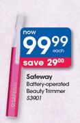 Safeway Battery-Operated Beauty Trimmer S3901-Each