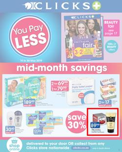 Clicks : You Pay Less (14 May - 30 May 2019), page 1