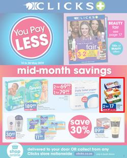 Clicks : You Pay Less (14 May - 30 May 2019), page 1